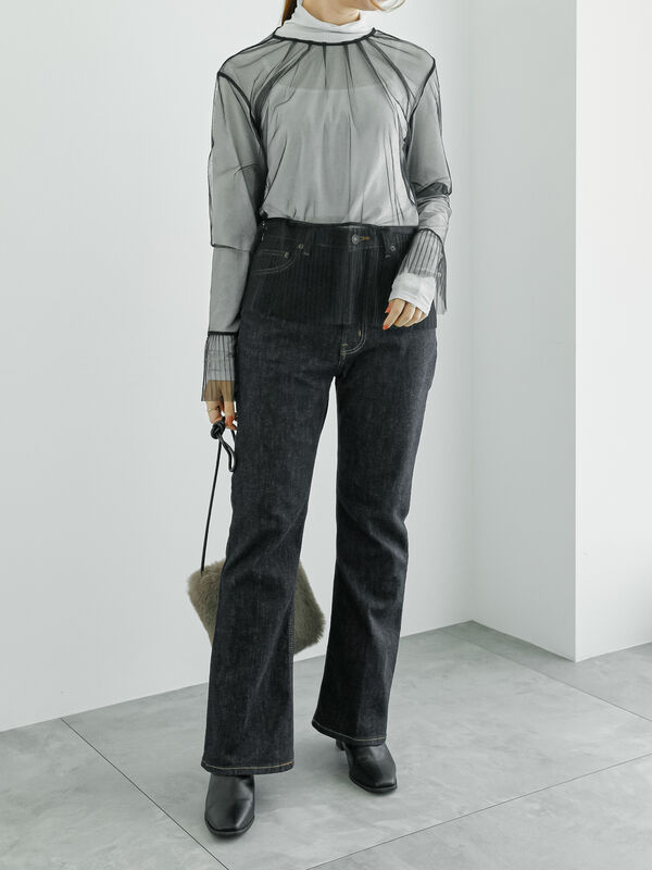 トップス T S チュールトトップス+ラメマルチインナーセット（トップス/ニット