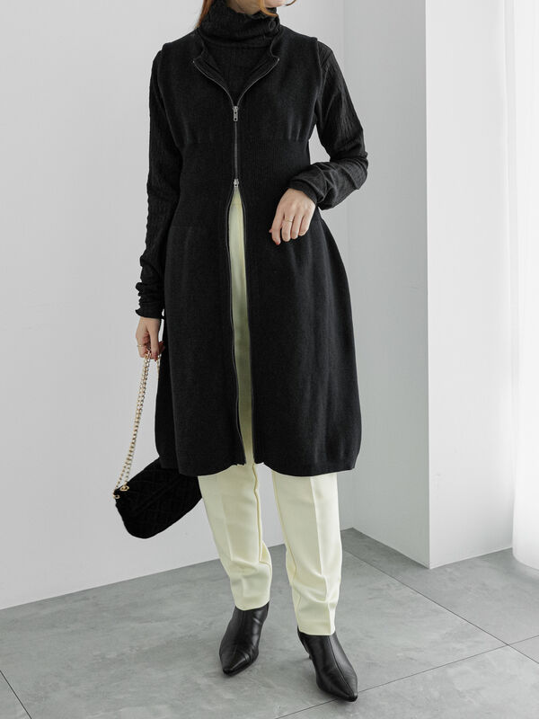 ニットマルチロングジレ（アウター/ベスト）【セール】｜Te chichi