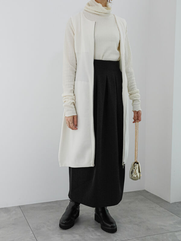 ニットマルチロングジレ（アウター/ベスト）【セール】｜Te chichi