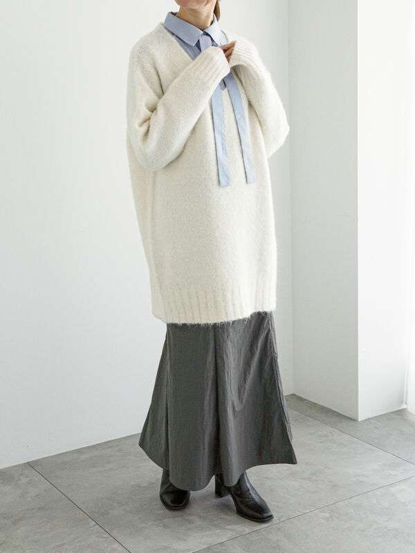 ナイロンギャザードロストタイトスカート（ボトムス/スカート