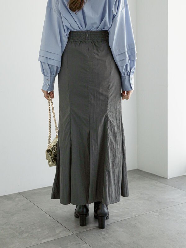 ナイロンギャザードロストタイトスカート（ボトムス/スカート