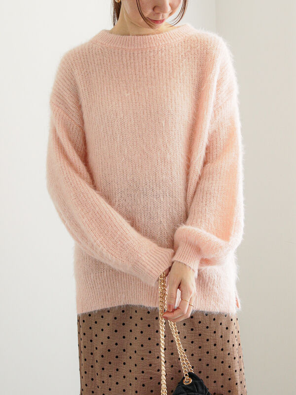 エアリーシャギー畦ニットプルオーバー（トップス/ニット・セーター