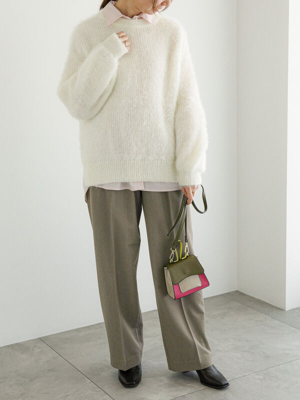 エアリーシャギー畦ニットプルオーバー（トップス/ニット・セーター