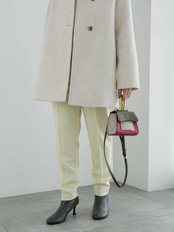 フロントタックカラーパンツ（ボトムス/パンツ）【セール】｜Te chichi