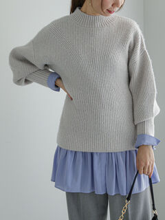 NKNIT グレーニット　値下げ可能です！ NKNIT グレーニット 値下げ可能です！ - メルカリ