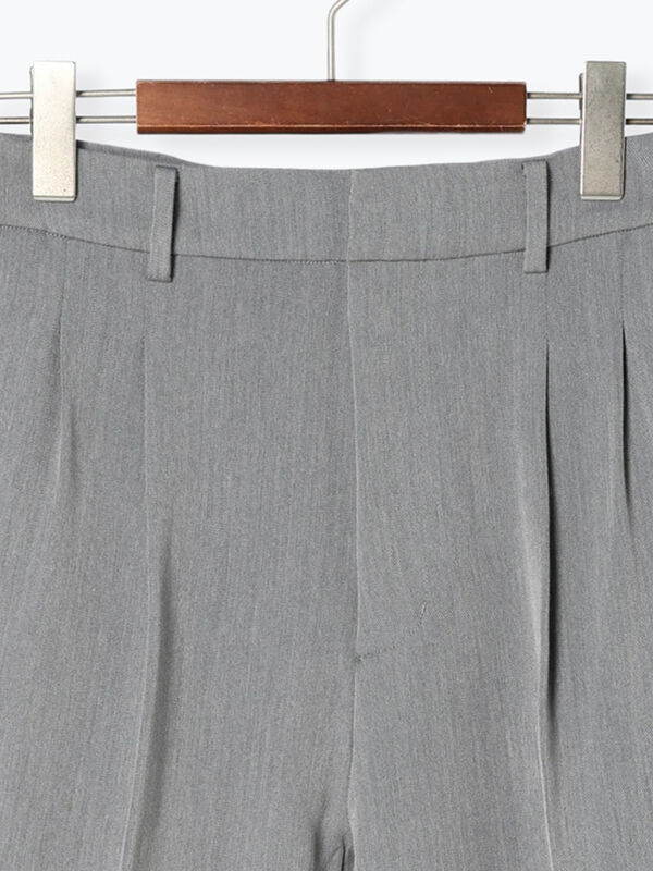 ストレッチツイルタックワイドパンツ（ボトムス/パンツ