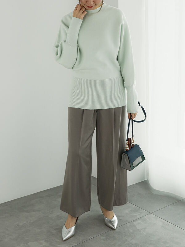 バックスリットリブドルマンニット（トップス/ニット・セーター