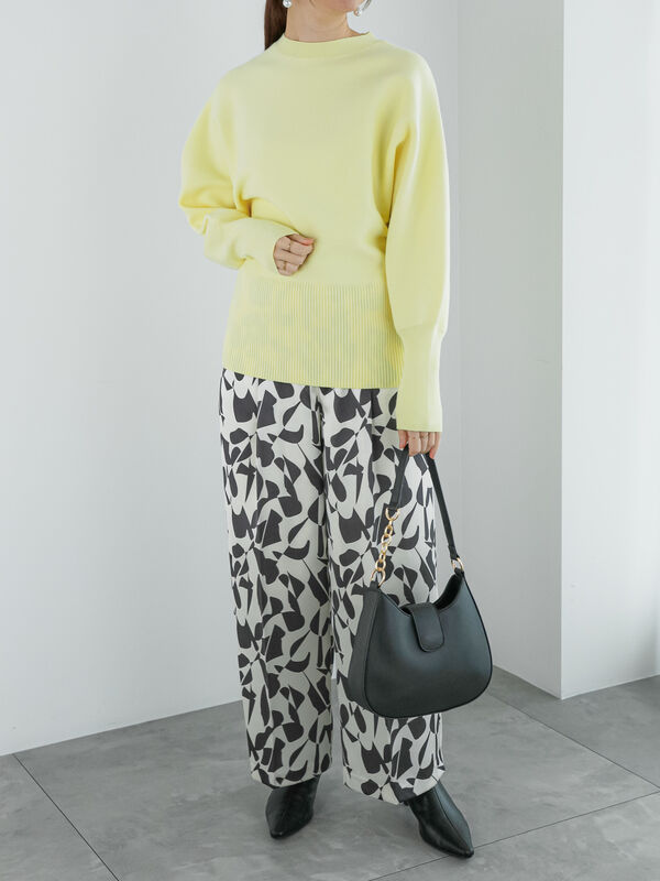 バックスリットリブドルマンニット（トップス/ニット・セーター