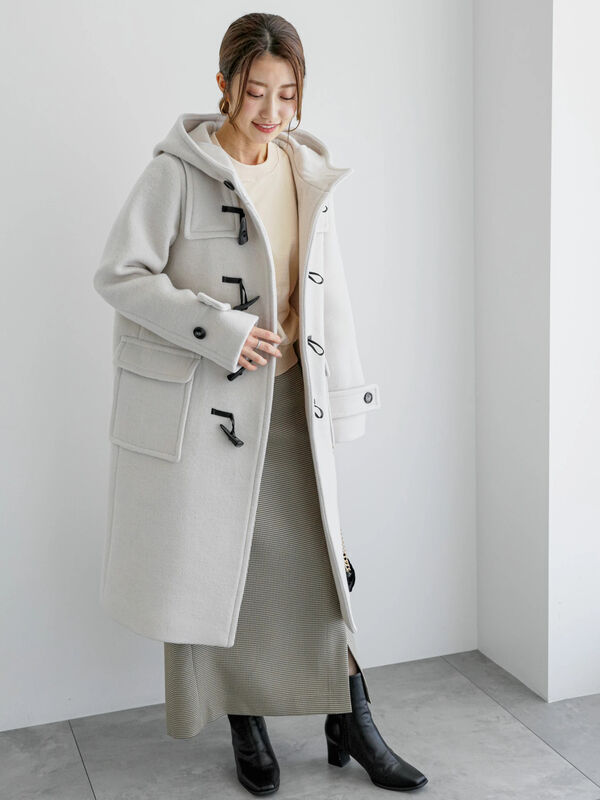 テチチ　techichi ☆ モッサダッフルロングコート Techichi モッサダッフルロングコート