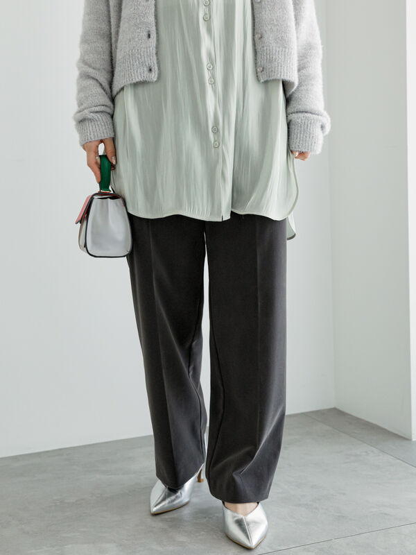doublet グレー プリント入り ストレートパンツ 0431414075481cl_05?$VS_1500$