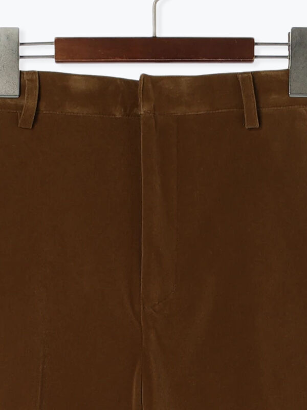 ベロアストレートパンツ（ボトムス/パンツ）【セール】｜Te chichi