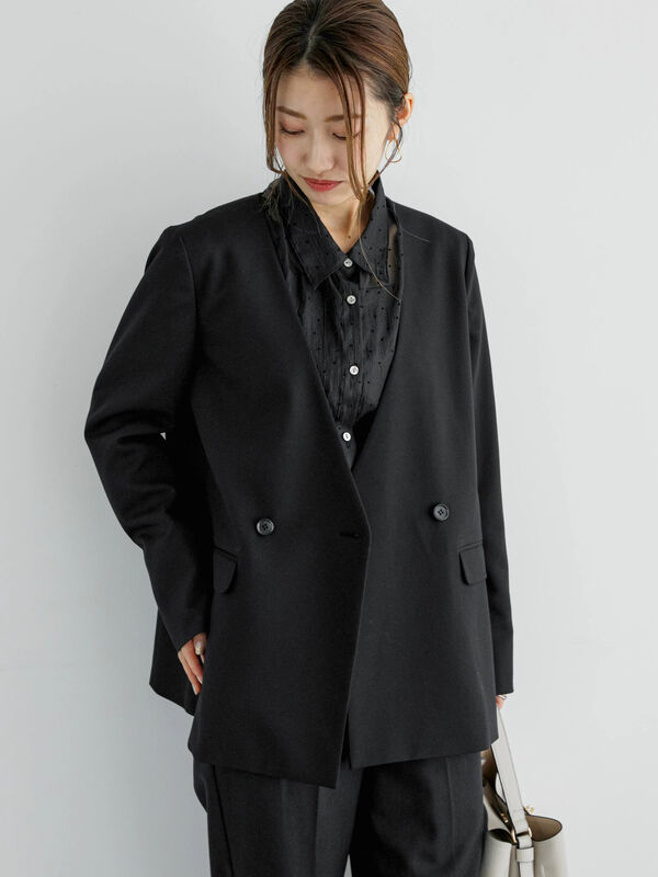 フロッキードットシアーシャツ（トップス/シャツ・ブラウス