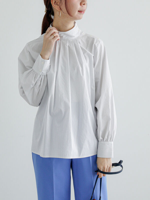 ストライプ2WAYボウタイブラウス（トップス/シャツ・ブラウス