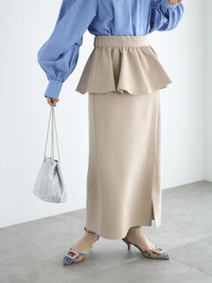 セットアップ❁後ろ下がりフレアティ＆フリルテーパードパンツ 100size セットアップ❁後ろ下がりフレアティ＆フリルテーパードパンツ 100size