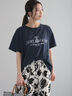 カレッジプリントTシャツ（ネイビー）｜Te chichi（テチチ）通販