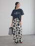 カレッジプリントTシャツ（オフホワイト/ベージュ/ネイビー）｜Te chichi（テチチ）通販
