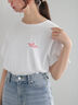 ワンポイント刺繍Tシャツ（シルバー/レッド/ゴールド）｜Te chichi（テチチ）通販