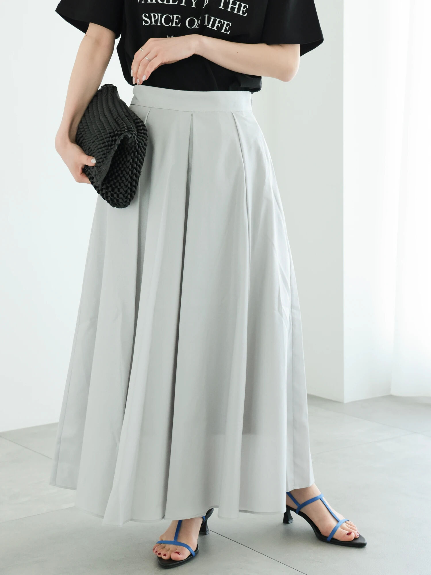 ＊未使用タグ付き【BEIGE,】スカート CINDY ミディ ライトグレー 6 01_001.jpg?img_width=750