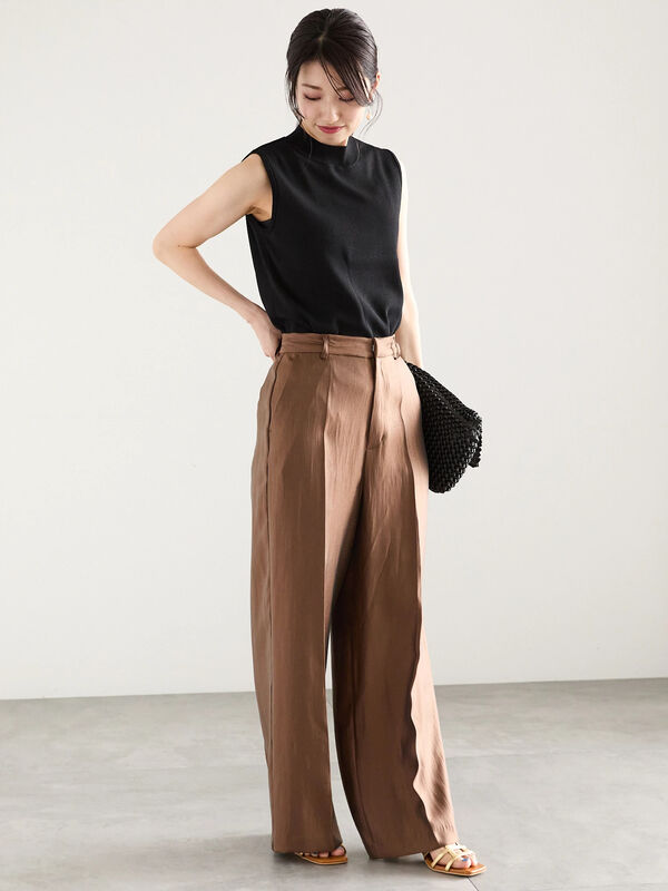 ハイネックノースリーブニット（トップス/ニット・セーター）【セール