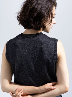 新品未使用！AUSTIN REED 半袖薄手ニット 紺 ネイビー レース セール】畦ボートネックKNIT（ニット/セーター）｜URBAN RESEARCH
