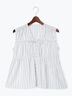ストライプノースリーブギャザーブラウス（ホワイト/ネイビー）｜Te chichi（テチチ）通販