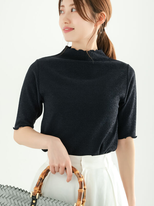 ラメジョーゼットトップス（トップス/カットソー）【セール】｜Te