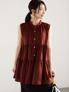 シャツ・ブラウス(ブラウン/茶色系)のセール・アウトレット