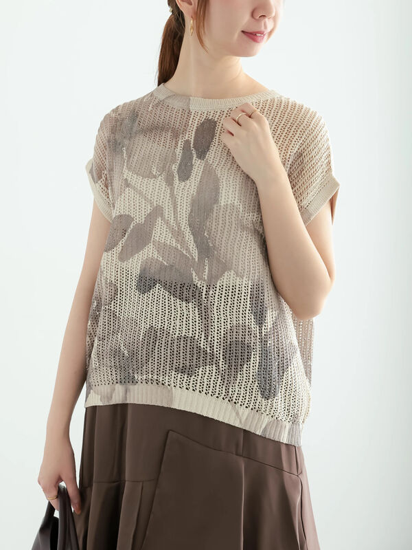 fioreページ ブルーミングローズ柄ワンピース | axes femme | axes femme
