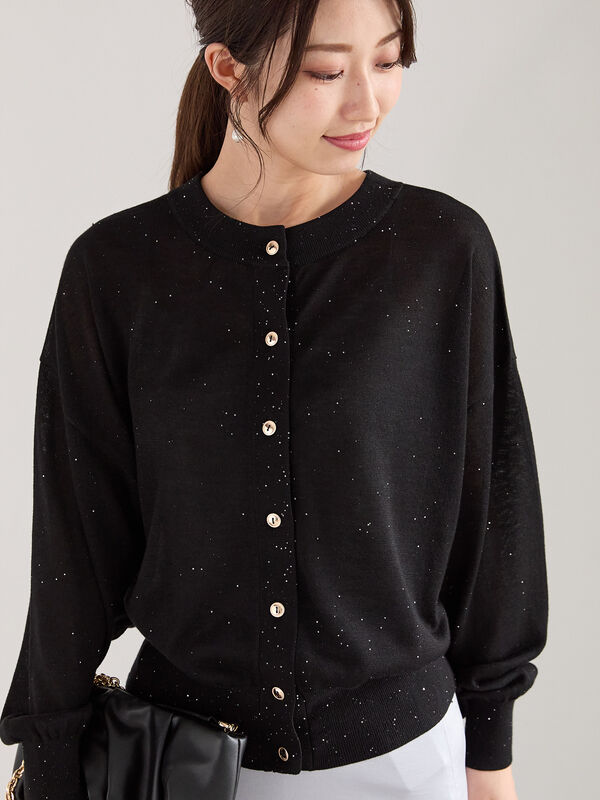 スパンコール2wayニット（トップス/カーディガン）【セール】｜Te