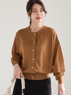 カーディガン(ブラウン/茶色系)のセール・アウトレット｜レディース