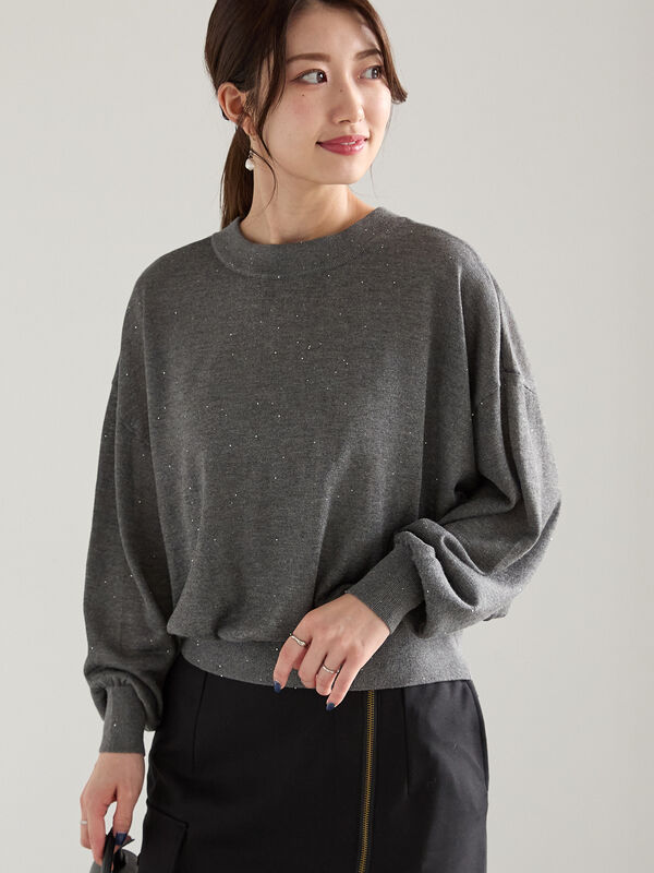 スパンコール2wayニット（トップス/カーディガン）【セール】｜Te