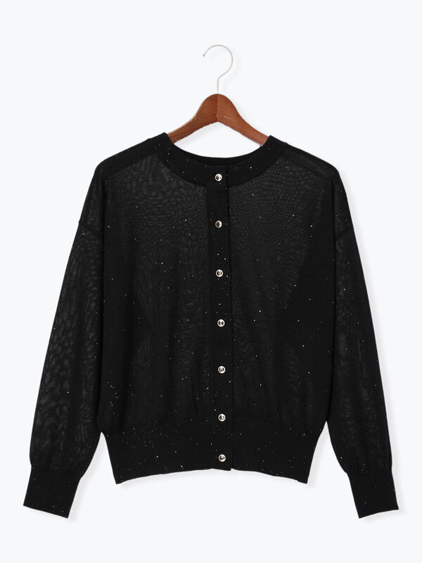 スパンコール2wayニット（トップス/カーディガン）【セール】｜Te
