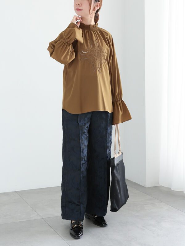 フロントエンブロイダリーブラウス（トップス/シャツ・ブラウス