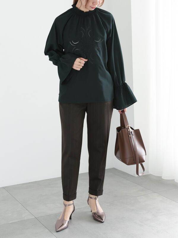 フロントエンブロイダリーブラウス（トップス/シャツ・ブラウス