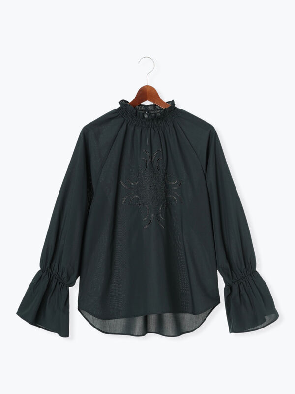 フロントエンブロイダリーブラウス（トップス/シャツ・ブラウス