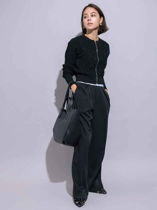 マーベルトデザインパンツ（ボトムス/パンツ）【セール】｜Te chichi