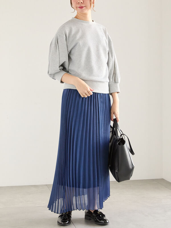 オーロラ スカート Aurora Pleated Long Skirt オーロラ プリーツ