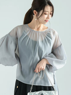 シャツ・ブラウス(グレー/灰色系)のセール・アウトレット｜レディース