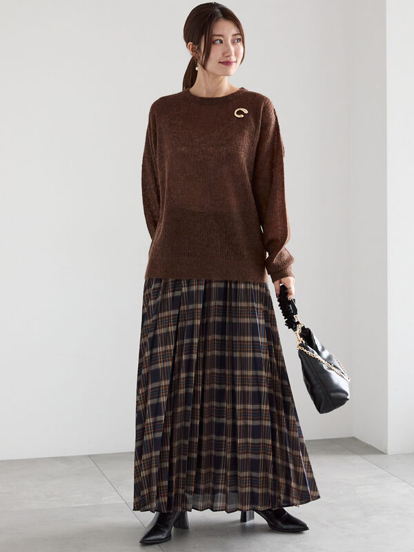 ＊オーダーメイド＊ 箔プリントメッシュプルオーバー(ニット・セーター) | al'aise