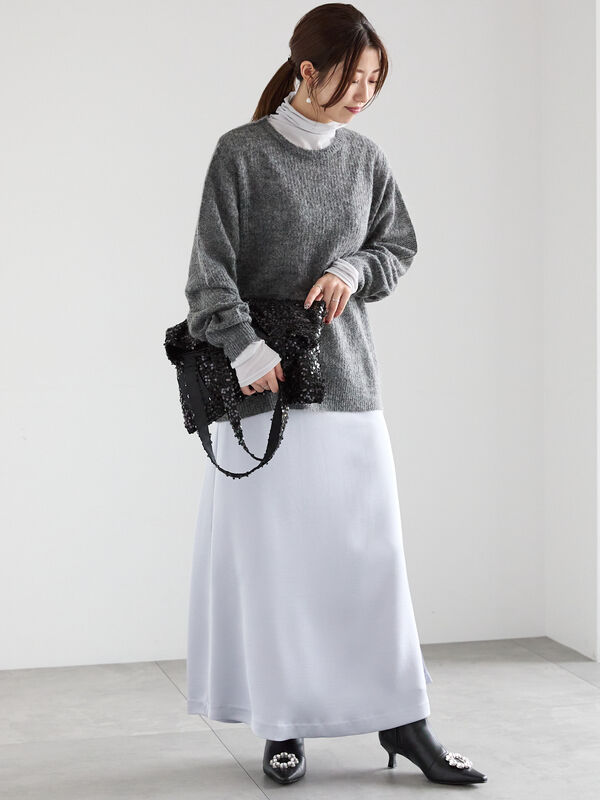 オープンワークニットプルオーバー（トップス/ニット・セーター