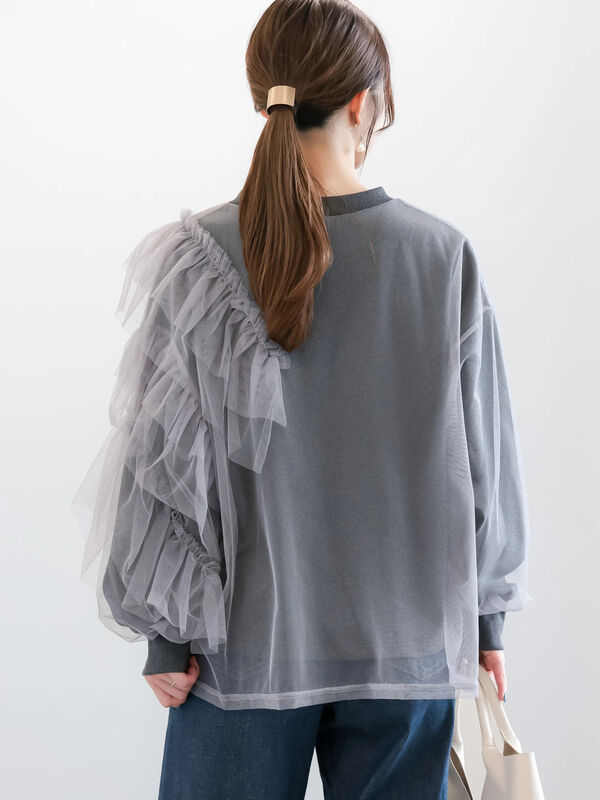 オーバーチュールラッフルスウェット（トップス/ニット
