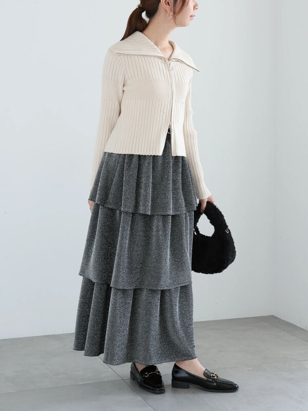 chiitamaカート♡ WEB限定】ラメティアードスカート（ボトムス/スカート）【セール