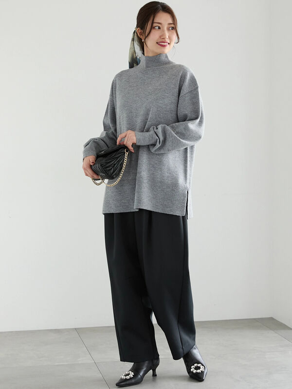 togina33♡ タートルネックボクシーラインプルオーバー（トップス/ニット