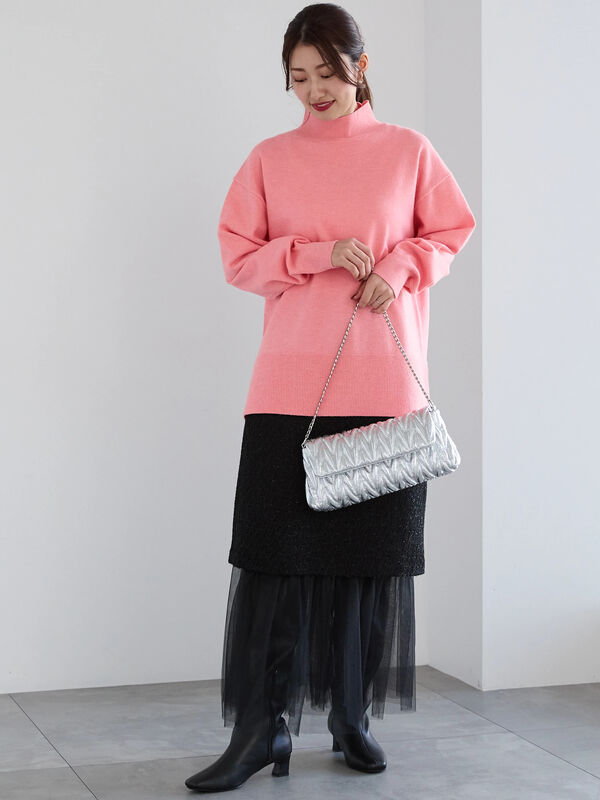 お値下げしました！美品 フォクシー 薄いピンク タートルネックニット 暖かい＆着心地抜群タートルネックニットsdpxyf6538 ピンク – [公式