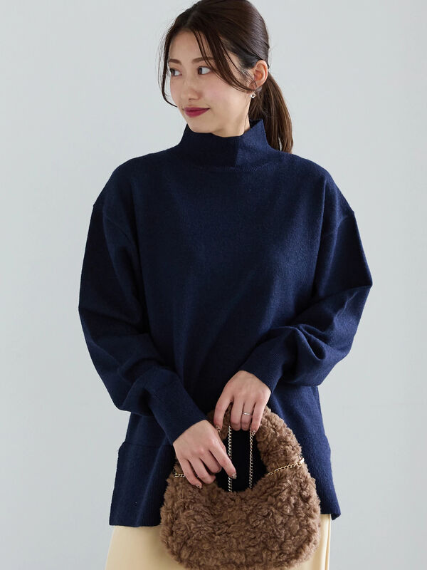 togina33♡ タートルネックボクシーラインプルオーバー（トップス/ニット