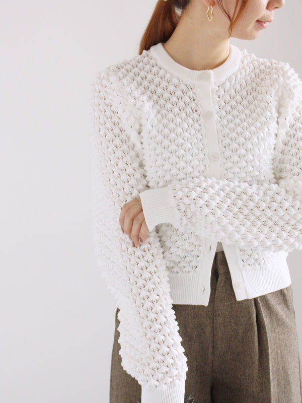 ポコポコニットカーディガン（トップス/カーディガン）【セール】｜Te