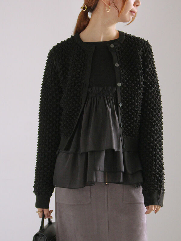 ポコポコニットカーディガン（トップス/カーディガン）【セール】｜Te