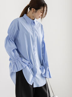 シャツ・ブラウス(ブルー/青系)のセール・アウトレット｜レディース