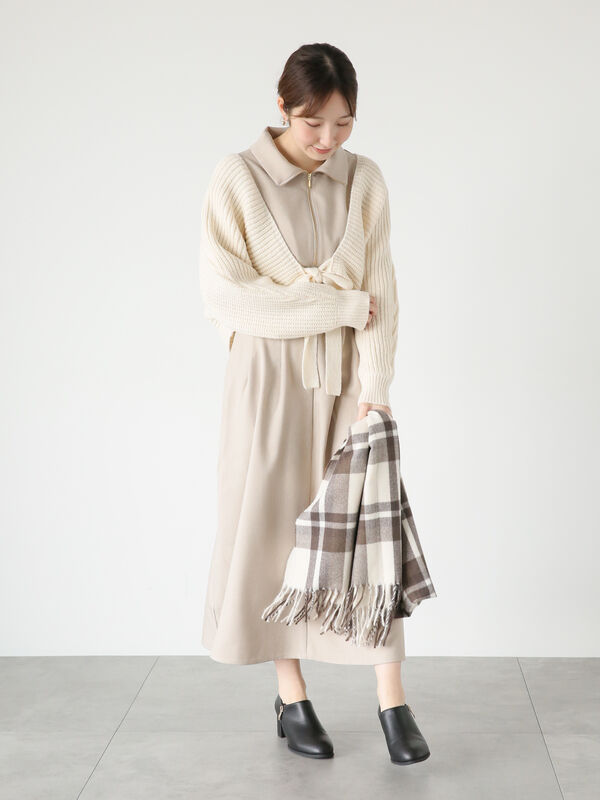 片畦2WAYバックリボンドルマンニット（トップス/ニット・セーター