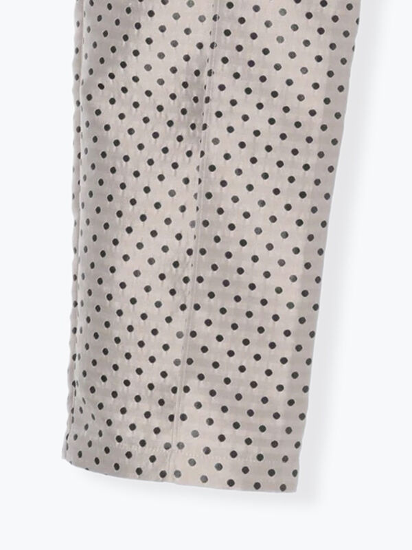 ドットジャカードテーパードパンツ（ボトムス/パンツ）【セール】｜Te